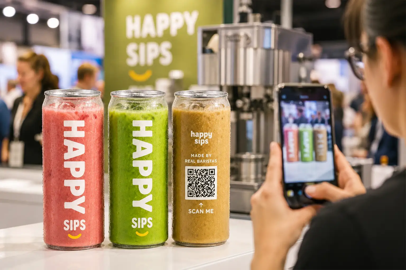 Branded Iced Canned Coffee cans