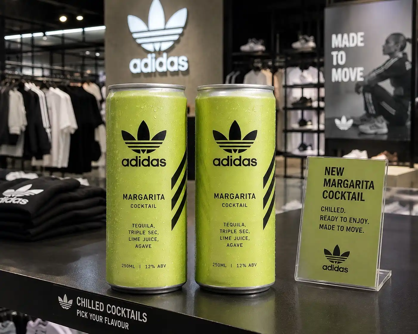 Branded canned drinks for events