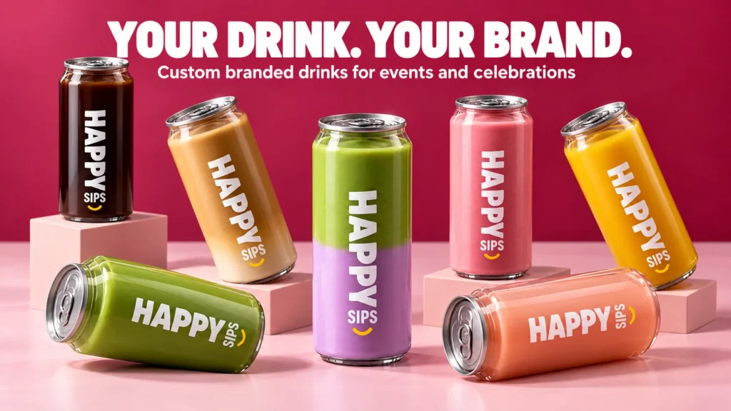 Branded Canned drinks Happy Sips