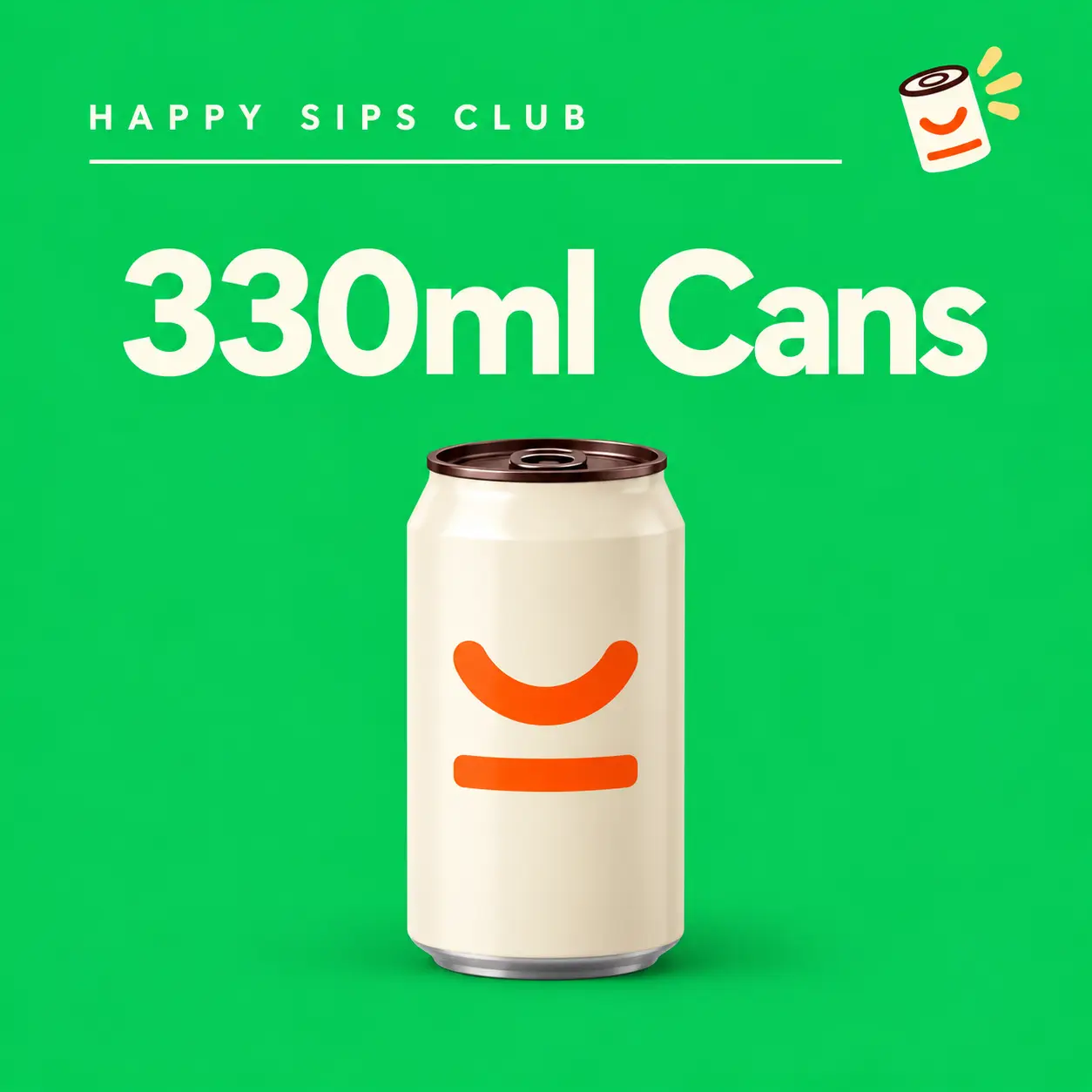 Happy Sips Branded Cans 330ml